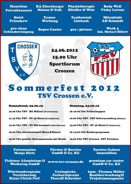 Sommerfest TSV Crossen 2012