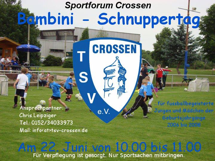 Schnuppertag 2013 TSV Crossen