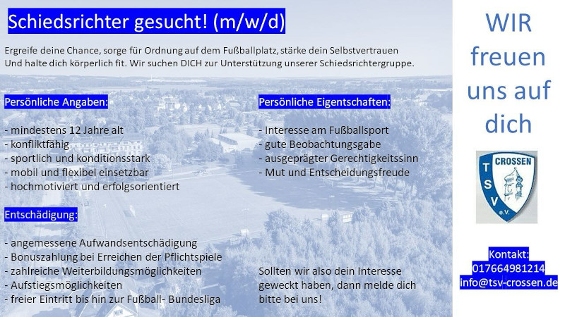 Schiedsrichter gesucht 2024
