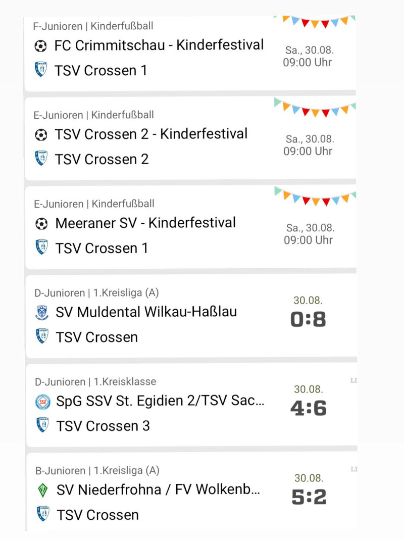 nw ergebnisse 30082025